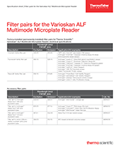 Filter Pairs Specification Sheet
